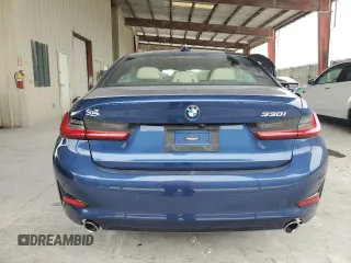 2021 BMW 3 Series 330i with VIN 3MW5R1J07M8B86693, listed as a Copart auction lot 59595985 with 43,852 mi miles and Salvage title. Bid and sale history available at DreamBid. Image 6.