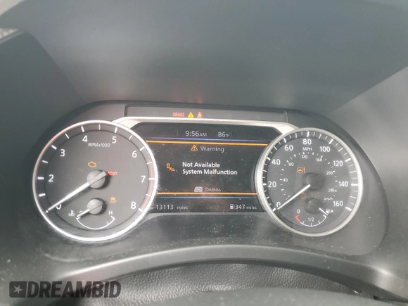 2024 Nissan Sentra SR with VIN 3N1AB8DV0RY336286, listed as a Copart auction lot 58402525 with 13,113 mi miles and Salvage title. Bid and sale history available at DreamBid. Image 9.