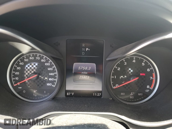 2016 Mercedes-Benz C 450 AMG with VIN 55SWF6EB7GU132835, listed as a Copart auction lot 54078565 with 25,803 mi miles and Clean title. Bid and sale history available at DreamBid. Image 9.