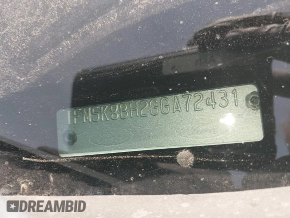 2016 Ford Explorer с VIN 1FM5K8BH2GGA72431, выставлен на аукционе IAAI как лот 42493355 с пробегом 175 163 миль миль и . История ставок и продаж доступна на DreamBid. Изображение 9.