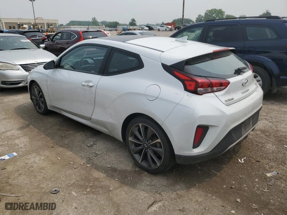 2020 Hyundai Veloster 2.0 with VIN KMHTG6AFXLU020800, listed as a Copart auction lot 59589763 with 73,367 mi miles. Bid and sale history available at carsss.com. Image 2.
