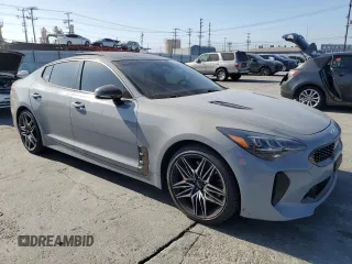 2022 Kia Stinger GT1 with VIN KNAE45LC9N6119924, listed as a Copart auction lot 74745054 with 43,142 mi miles and Salvage Title. Bid and sale history available at DreamBid. Image 4.