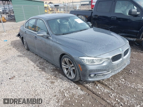 2017 BMW 3 Series 330i xDrive with VIN WBA8D9G30HNU65630, listed as a IAAI auction lot 41654369 with 150,962 mi miles. Bid and sale history available at carsss.com. Image 1.