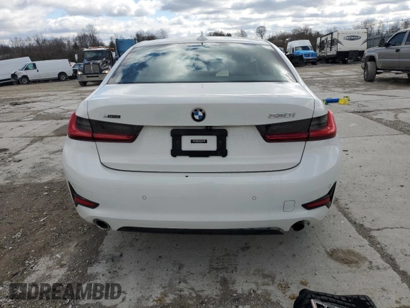 2020 BMW 3 Series 330i xDrive with VIN 3MW5R7J00L8B13473, listed as a Copart auction lot 47280485 with 0 mi miles and Salvage Title. Bid and sale history available at carsss.com. Image 6.