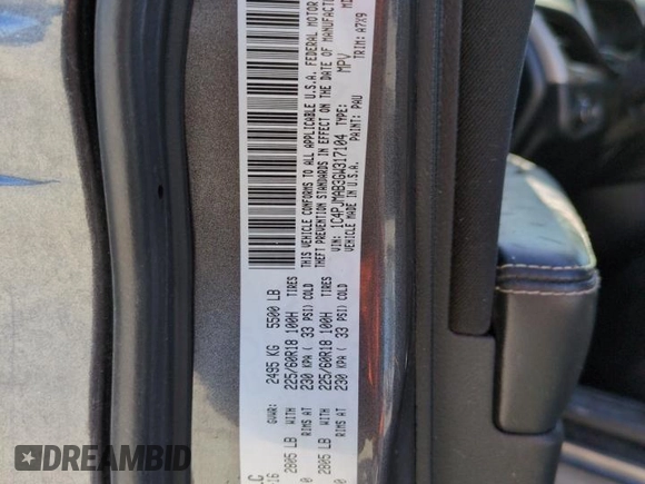 2016 Jeep Cherokee Altitude with VIN 1C4PJMAB3GW317104, listed as a Copart auction lot 50328385 with 161,234 mi miles and Salvage title. Bid and sale history available at DreamBid. Image 13.