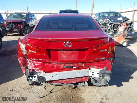 2006 Lexus IS 350 Auto with VIN JTHBE262065005210, listed as a IAAI auction lot 41525382 with 115,602 mi miles. Bid and sale history available at carsss.com. Image 6.