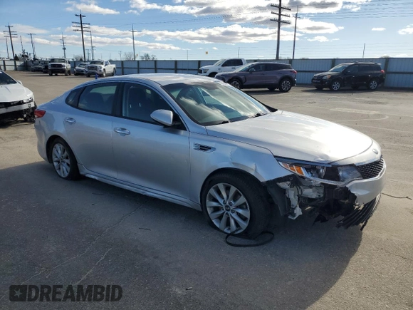 2017 Kia Optima LX with VIN 5XXGT4L31HG139163, listed as a Copart auction lot 46592635 with 119,365 mi miles and Salvage Title. Bid and sale history available at carsss.com. Image 4.