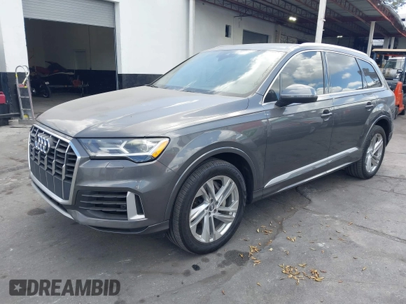 2020 Audi Q7 Premium with VIN WA1AXAF72LD011535, listed as a IAAI auction lot 41554635 with 48,970 mi miles. Bid and sale history available at carsss.com. Image 18.