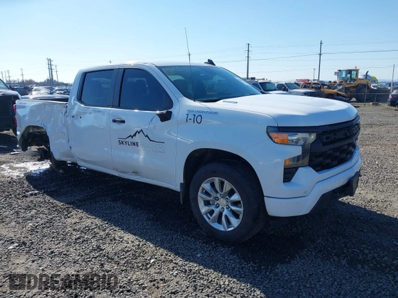 2024 Chevrolet Silverado 1500 Custom with VIN 1GCPDBEK2RZ329347, listed as a IAAI auction lot 41643156 with 15,084 mi miles and . Bid and sale history available at DreamBid. Image 1.