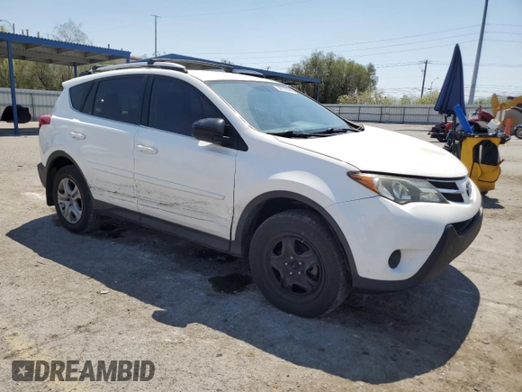 2014 Toyota RAV4 LE with VIN JTMZFREV7EJ018804, listed as a Copart auction lot 62738795 with 97,265 mi miles and Salvage title. Bid and sale history available at DreamBid. Image 4.
