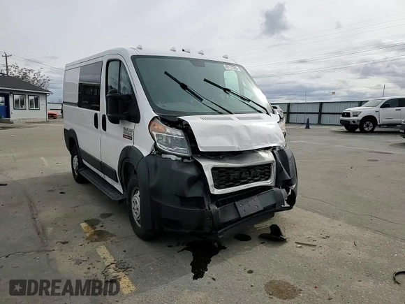 2019 Ram ProMaster Cargo with VIN 3C6TRVNG6KE512918, listed as a Copart auction lot 49177795 with 160,417 mi miles and Salvage Title. Bid and sale history available at DreamBid. Image 12.