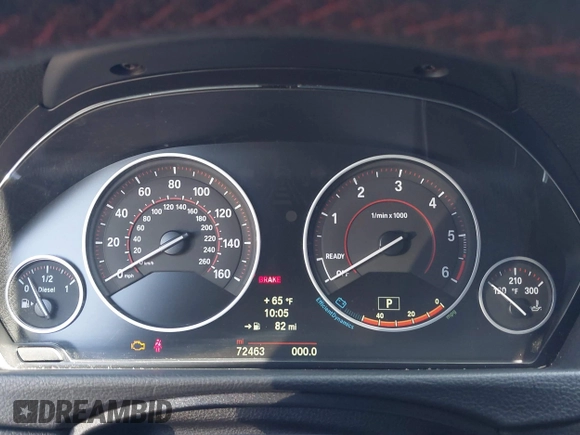2014 BMW 3 Series 328d with VIN WBA3D3C59EK154208, listed as a IAAI auction lot 41837548 with 72,463 mi miles and . Bid and sale history available at carsss.com. Image 7.
