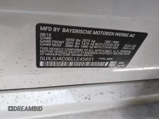 2020 BMW X5 M50i with VIN 5UXJU4C06LLE45651, listed as a IAAI auction lot 41618355 with 70,885 mi miles and . Bid and sale history available at DreamBid. Image 9.