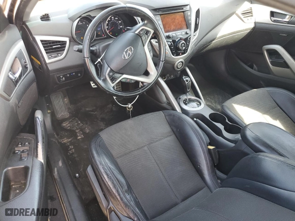 2013 Hyundai Veloster w/Gray Int with VIN KMHTC6AD5DU165027, listed as a Copart auction lot 76554534 with 126,980 mi miles and Clean Title. Bid and sale history available at carsss.com. Image 8.