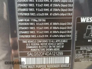 2013 Land Rover Range Rover HSE z VIN SALGS2DF4DA121299, wystawiony jako Copart lot #62839534 z przebiegiem 104 531 mil mil oraz Szkoda całkowita • Salvage title. Historia ofert i sprzedaży dostępna na DreamBid. Obrazek 13.
