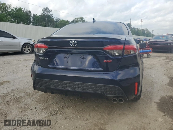2020 Toyota Corolla XSE with VIN JTDT4RCE7LJ000475, listed as a Copart auction lot 51596105 with 96,782 mi miles and Salvage Title. Bid and sale history available at carsss.com. Image 6.