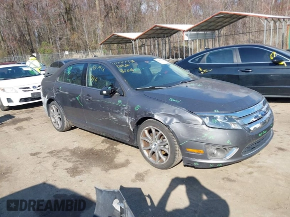 2012 Ford Fusion SEL with VIN 3FAHP0JAXCR148902, listed as a IAAI auction lot 41887918 with 202,965 mi miles. Bid and sale history available at carsss.com. Image 1.