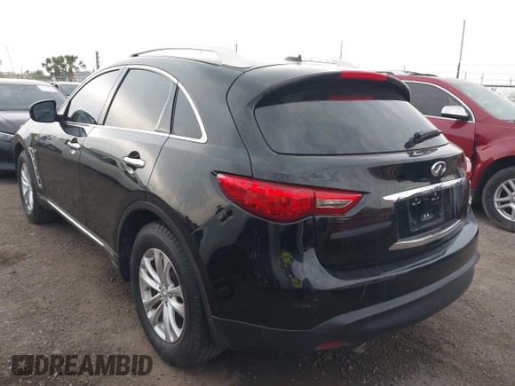 2016 Infiniti QX70 with VIN JN8CS1MU1GM130337, listed as a IAAI auction lot 42124059 with 148,876 mi miles and . Bid and sale history available at DreamBid. Image 3.