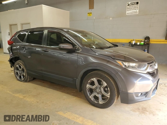 2019 Honda CR-V EX with VIN 5J6RW1H51KA007042, listed as a Copart auction lot 49327535 with 104,418 mi miles and Salvage Title. Bid and sale history available at carsss.com. Image 4.