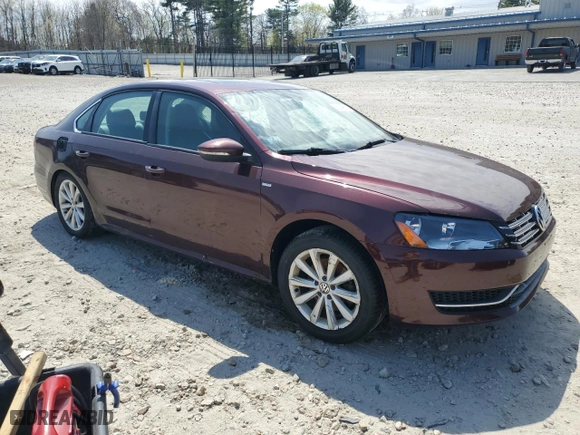 2012 Volkswagen Passat SEL with VIN 1VWCP7A39CC037607, listed as a Copart auction lot 53286565 with 155,339 mi miles and Clean Title. Bid and sale history available at carsss.com. Image 4.