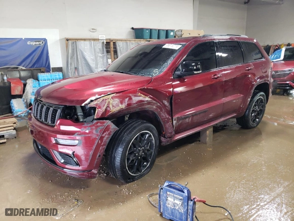 2021 Jeep Grand Cherokee Limited X with VIN 1C4RJFBT4MC767014, listed as a Copart auction lot 86616274 with 15,121 mi miles and Salvage Title. Bid and sale history available at carsss.com. Image 1.