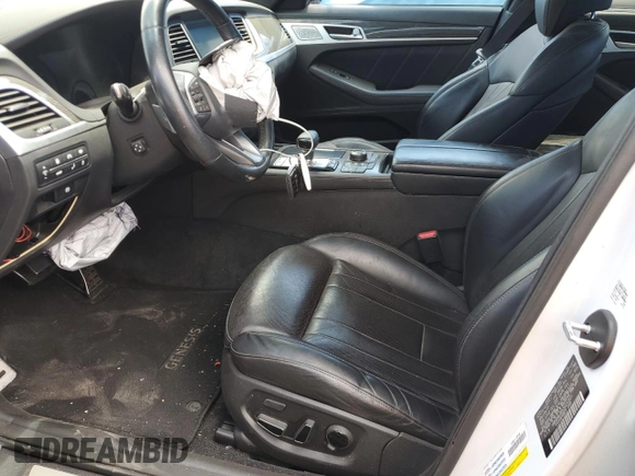 2018 Genesis G80 Sport z VIN KMHGN4JB3JU232931, wystawiony jako Copart lot #63429655 z przebiegiem 87 311 mil mil oraz Szkoda całkowita • Salvage title. Historia ofert i sprzedaży dostępna na DreamBid. Obrazek 7.