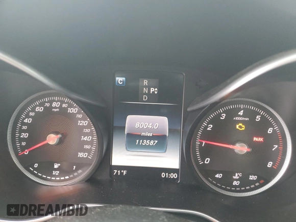2016 Mercedes-Benz C 300 with VIN 55SWF4JB1GU109657, listed as a Copart auction lot 62938525 with 113,587 mi miles and Clean title. Bid and sale history available at DreamBid. Image 9.