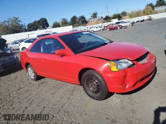2003 Honda Civic LX with VIN 1HGEM21513L052399, listed as a Copart auction lot 77002124 with 158,029 mi miles and Salvage Title. Bid and sale history available at DreamBid. Image 4.