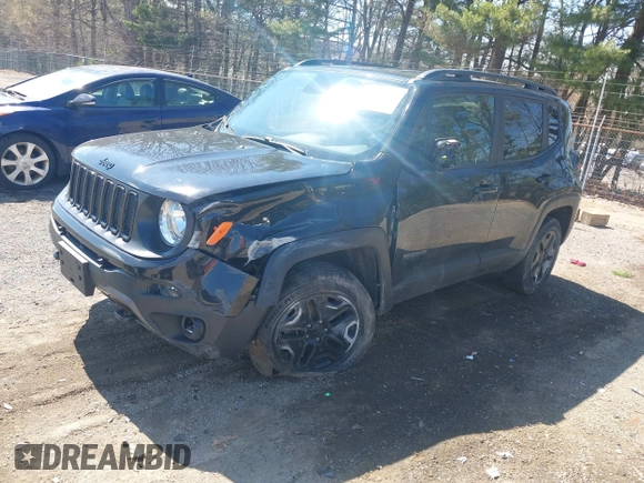 2018 Jeep Renegade Upland with VIN ZACCJBAB1JPH59225, listed as a IAAI auction lot 42051313 with 94,398 mi miles and . Bid and sale history available at DreamBid. Image 2.
