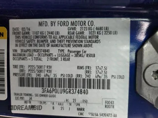 2016 Ford Fusion SE Hybrid with VIN 3FA6P0LU9GR374840, listed as a Copart auction lot 56190995 with 154,540 mi miles and Salvage title. Bid and sale history available at DreamBid. Image 12.