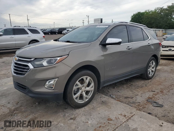 2019 Chevrolet Equinox Premier with VIN 3GNAXNEV8KS561549, listed as a Copart auction lot 54332695 with 124,774 mi miles and Salvage title. Bid and sale history available at DreamBid. Image 1.