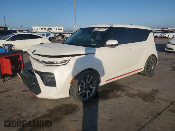 2021 Kia Soul Turbo with VIN KNDJ53AF2M7746120, listed as a Copart auction lot 86768504 with 46,520 mi miles and Salvage Title. Bid and sale history available at DreamBid. Image 1.