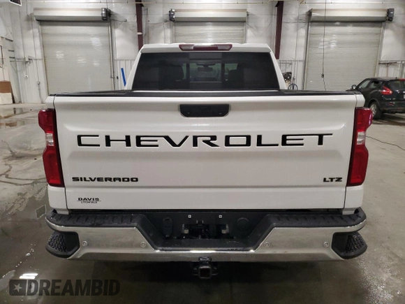 2021 Chevrolet Silverado 1500 LTZ with VIN 3GCUYGET2MG135004, listed as a Copart auction lot 50825955 with 53,594 mi miles and Salvage Title. Bid and sale history available at DreamBid. Image 6.