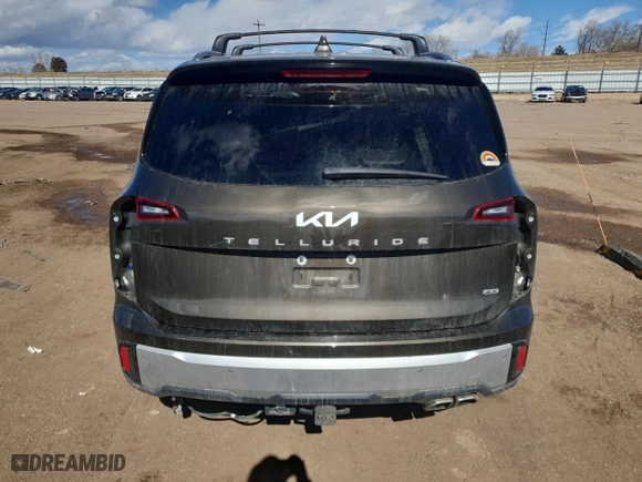 2024 Kia Telluride S with VIN 5XYP6DGC8RG482034, listed as a Copart auction lot 45241775 with 21,535 mi miles and Salvage Title. Bid and sale history available at carsss.com. Image 6.