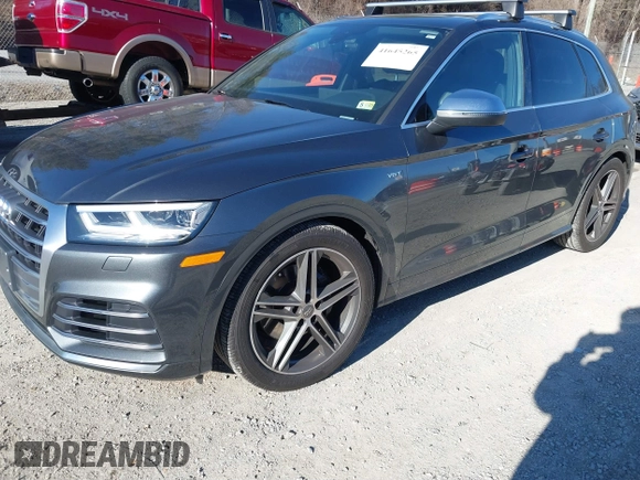 2018 Audi SQ5 with VIN WA1A4BFY6J2023333, listed as a IAAI auction lot 41645265 with 59,816 mi miles and . Bid and sale history available at DreamBid. Image 18.