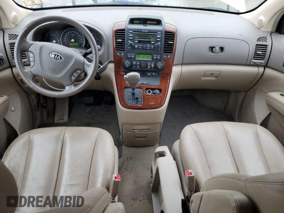 2007 Kia Sedona EX with VIN KNDMB233576140856, listed as a Copart auction lot 66734014 with 153,197 mi miles and Clean Title. Bid and sale history available at carsss.com. Image 8.