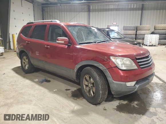 2009 Kia Borrego LX with VIN KNDJH741495034922, listed as a Copart auction lot 48099575 with 198,243 mi miles and Salvage Title. Bid and sale history available at carsss.com. Image 4.