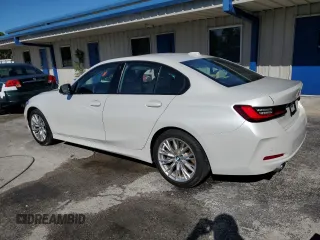 2023 BMW 3 Series 330i with VIN 3MW69FF09P8D54364, listed as a Copart auction lot 48672565 with 11,857 mi miles and Salvage Title. Bid and sale history available at carsss.com. Image 2.