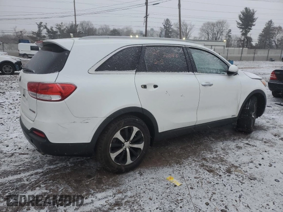 2016 Kia Sorento EX with VIN 5XYPHDA16GG037080, listed as a Copart auction lot 46309455 with 0 mi miles and Salvage Title. Bid and sale history available at carsss.com. Image 3.