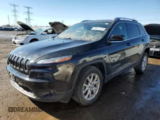 2015 Jeep Cherokee Latitude with VIN 1C4PJMCB9FW789576, listed as a Copart auction lot 46612475 with 84,970 mi miles and Salvage Title. Bid and sale history available at carsss.com. Image 1.