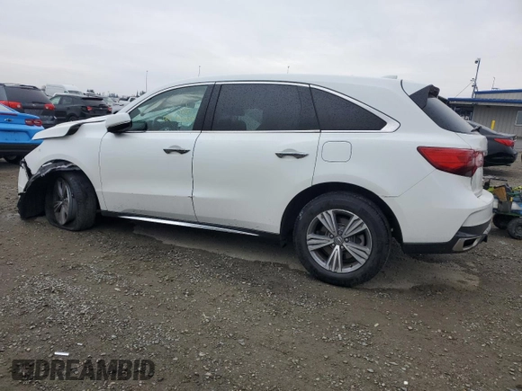 2020 Acura MDX with VIN 5J8YD4H31LL047734, listed as a Copart auction lot 43606185 with Not Provided miles and Salvage Title. Bid and sale history available at carsss.com. Image 2.