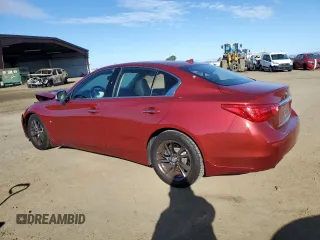 2015 Infiniti Q50 Premium with VIN JN1BV7AP7FM355136, listed as a Copart auction lot 56586325 with 101,384 mi miles and Salvage title. Bid and sale history available at DreamBid. Image 2.