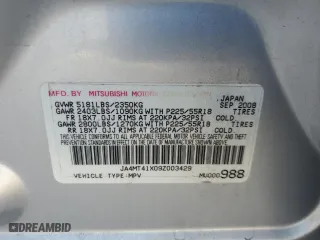 2009 Mitsubishi Outlander XLS with VIN JA4MT41X09Z003429, listed as a Copart auction lot 78324554 with 235,262 mi miles and Salvage Title. Bid and sale history available at carsss.com. Image 16.