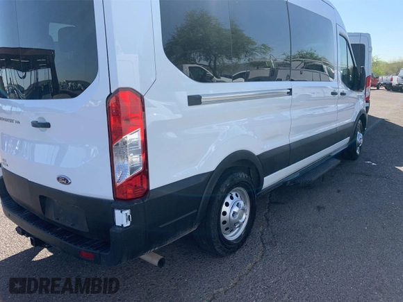 2023 Ford Transit Passenger XL with VIN 1FBAX9CG5PKB62691, listed as a IAAI auction lot 42385262 with 30,231 mi miles and . Bid and sale history available at DreamBid. Image 1.
