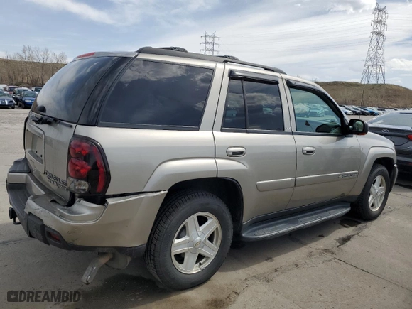 2002 Chevrolet TrailBlazer LTZ with VIN 1GNDT13S722477356, listed as a Copart auction lot 52518075 with 155,521 mi miles and Salvage Title. Bid and sale history available at carsss.com. Image 3.