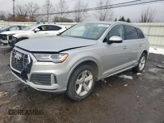 2021 Audi Q7 Premium with VIN WA1AJAF78MD014930, listed as a Copart auction lot 45175585 with 52,921 mi miles and Salvage Title. Bid and sale history available at carsss.com. Image 1.