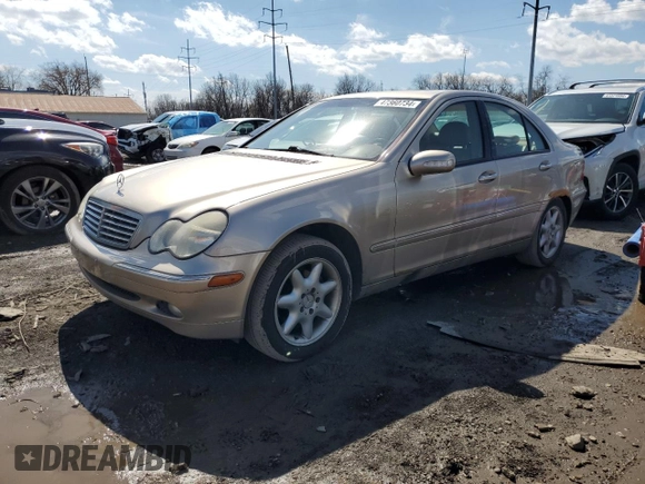 2003 Mercedes-Benz C 240 with VIN WDBRF61JX3E013411, listed as a Copart auction lot 47360734 with 213,190 mi miles and Clean Title. Bid and sale history available at carsss.com. Image 1.