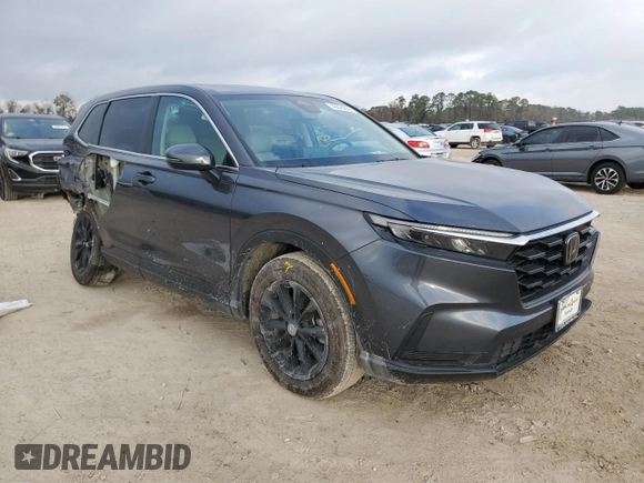 2025 Honda CR-V EX with VIN 2HKRS4H46SH405950, listed as a Copart auction lot 43325855 with 7,701 mi miles and Salvage Title. Bid and sale history available at DreamBid. Image 4.