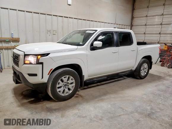 2022 Nissan Frontier SV with VIN 1N6ED1EJ4NN687184, listed as a Copart auction lot 56701345 with 29,003 mi miles and Salvage title. Bid and sale history available at DreamBid. Image 1.