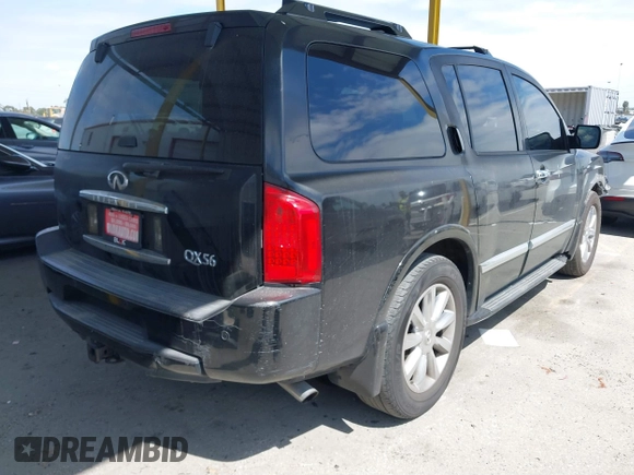 2006 Infiniti QX56 with VIN 5N3AA08C16N806010, listed as a IAAI auction lot 41859287 with 174,255 mi miles and . Bid and sale history available at DreamBid. Image 4.